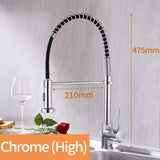 Matte Black Deck Mounted Kitchen Faucet