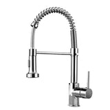 Matte Black Deck Mounted Kitchen Faucet