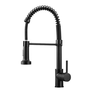 Matte Black Deck Mounted Kitchen Faucet