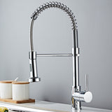Matte Black Deck Mounted Kitchen Faucet