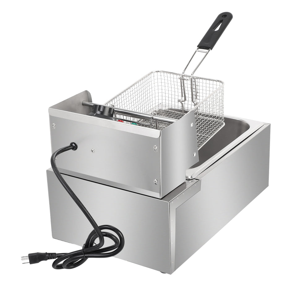 Stainless Steel Single Tank Electric Fryer