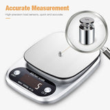 Digital Kitchen Food Scale – Stainless Steel Weight Scale for Cooking, Diet & Baking