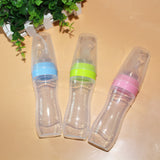 Baby Spoon Bottle Feeder – Soft Silicone Feeding Bottle for Infants & Toddlers