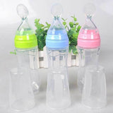 Baby Spoon Bottle Feeder – Soft Silicone Feeding Bottle for Infants & Toddlers
