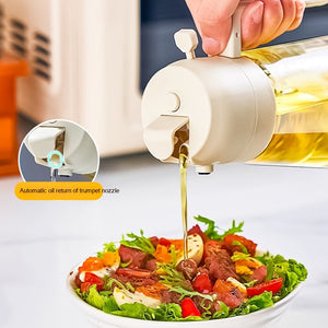 470ml Olive Oil Sprayer & Dispenser – Glass Cooking Oil Bottle for BBQ, Air Fryer & Baking