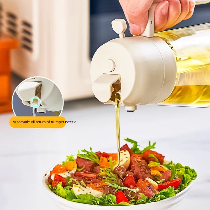 470ml Olive Oil Sprayer & Dispenser – Glass Cooking Oil Bottle for BBQ, Air Fryer & Baking
