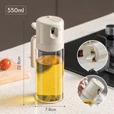 Oil Sprayer & Pour Bottle – Olive Oil Dispenser for Cooking, BBQ & Baking