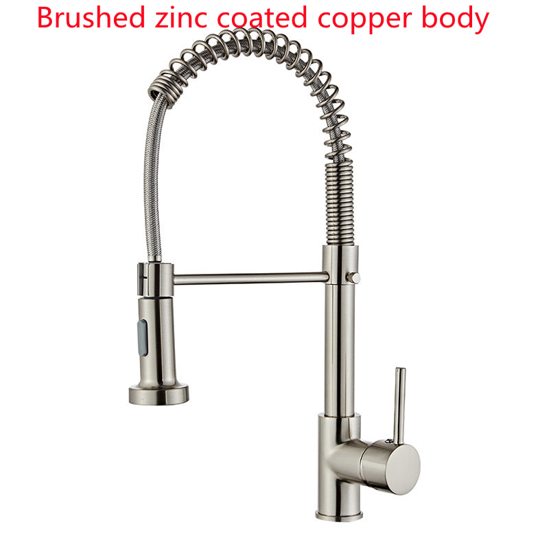 Matte Black Deck Mounted Kitchen Faucet