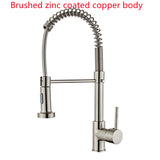 Matte Black Deck Mounted Kitchen Faucet